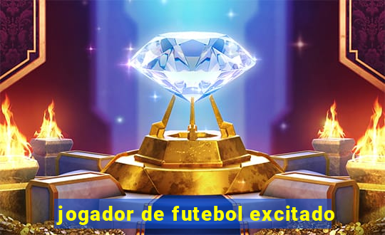 jogador de futebol excitado